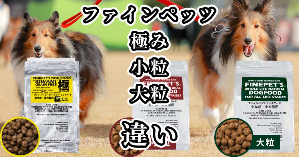 ファインペッツ極み・小粒・大粒の違いを比較